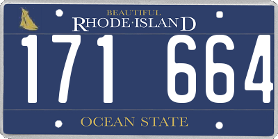 RI license plate 171664