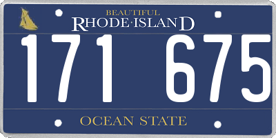 RI license plate 171675