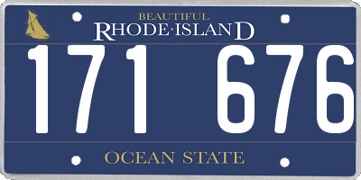 RI license plate 171676