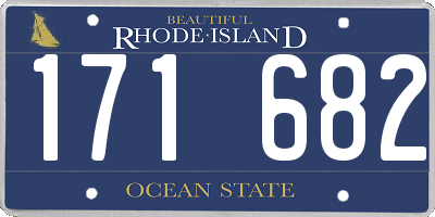 RI license plate 171682