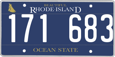 RI license plate 171683