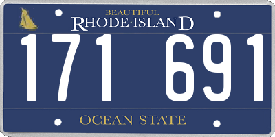 RI license plate 171691