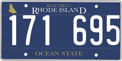 RI license plate 171695