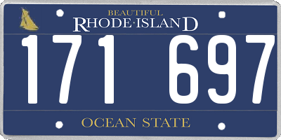 RI license plate 171697