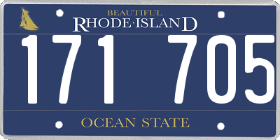 RI license plate 171705