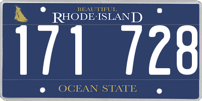RI license plate 171728