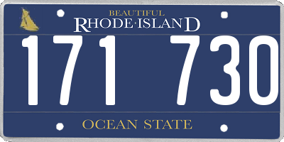 RI license plate 171730
