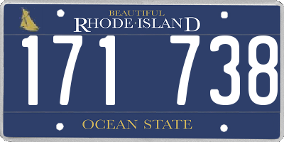 RI license plate 171738
