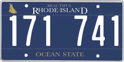 RI license plate 171741
