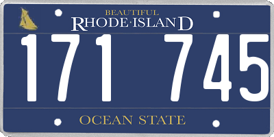 RI license plate 171745