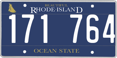 RI license plate 171764