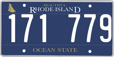 RI license plate 171779