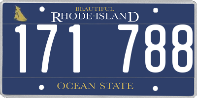 RI license plate 171788
