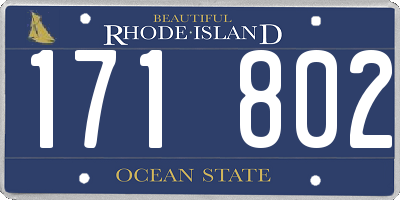 RI license plate 171802