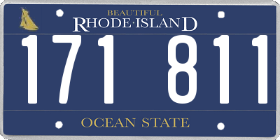 RI license plate 171811