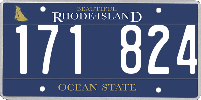 RI license plate 171824