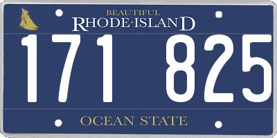 RI license plate 171825
