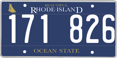 RI license plate 171826
