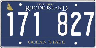 RI license plate 171827