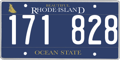 RI license plate 171828