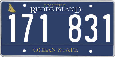 RI license plate 171831