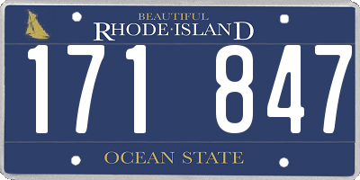 RI license plate 171847