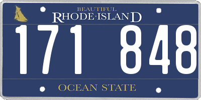 RI license plate 171848