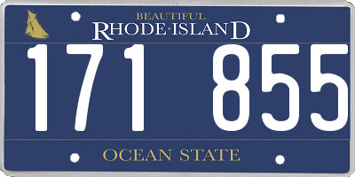RI license plate 171855