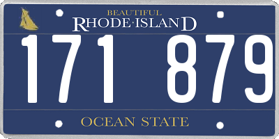 RI license plate 171879