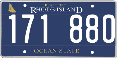 RI license plate 171880