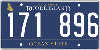 RI license plate 171896