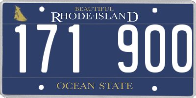 RI license plate 171900