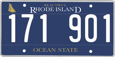 RI license plate 171901