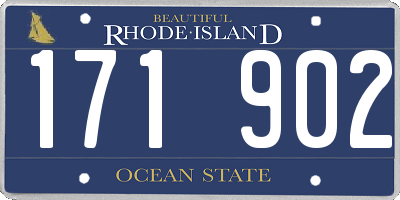RI license plate 171902