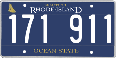 RI license plate 171911