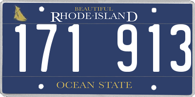 RI license plate 171913