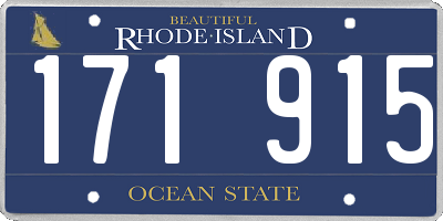 RI license plate 171915