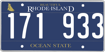 RI license plate 171933