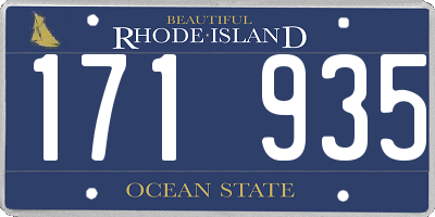 RI license plate 171935