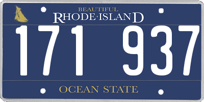 RI license plate 171937