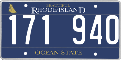RI license plate 171940