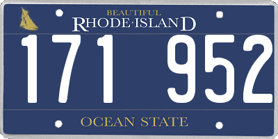 RI license plate 171952