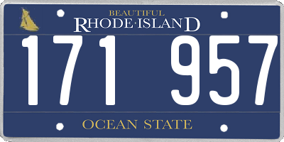 RI license plate 171957