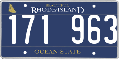RI license plate 171963