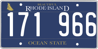 RI license plate 171966