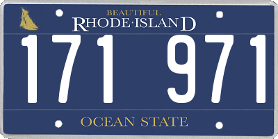 RI license plate 171971