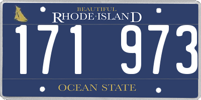 RI license plate 171973