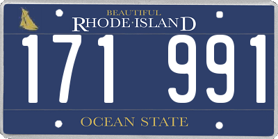 RI license plate 171991