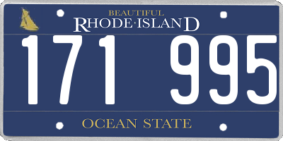 RI license plate 171995