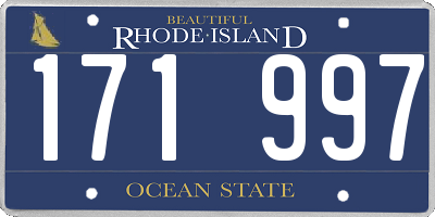 RI license plate 171997